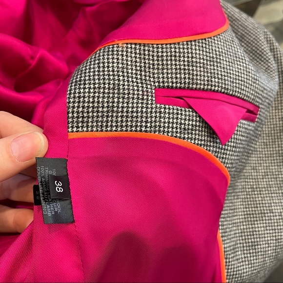 Barbara Bui Jacket Black Leather Collar Blazer - Picture 6 of 15